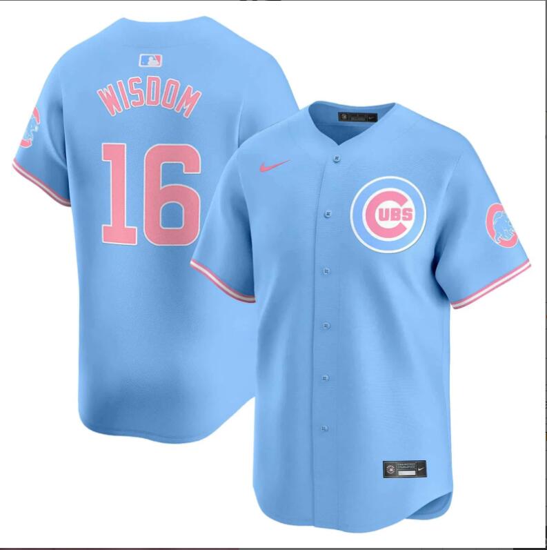 Men Chicago Cubs #16 Wisdom blue 2024 Nike MLB jersey